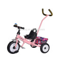 Le fabricant de la Chine encourage la poussette de bébé à prix bon marché / tricycle à trois roues avec la poignée de guidage / le tricycle à poussette bébé